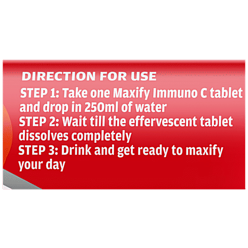 Maxify Natural Vitamin C & Zinc - Effervescent Tablets, 20 pcs