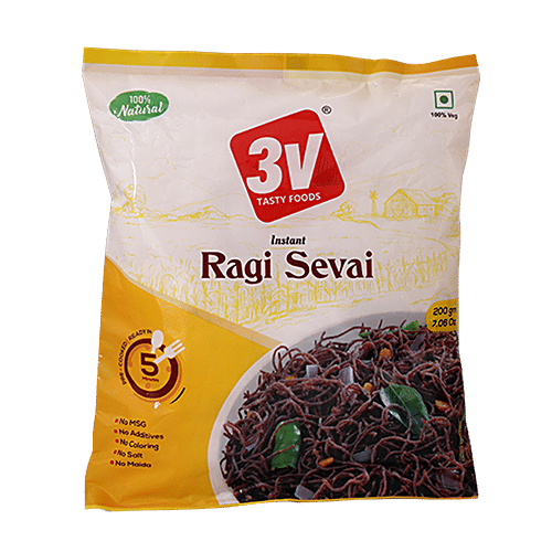 3V TASTY FOODS Ragi Sevai, 200 g  