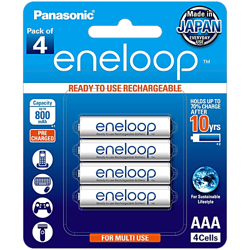 Panasonic Eneloop Pro Rechargeable Battery - HR03, AAA, 1.2 V, 4 pcs