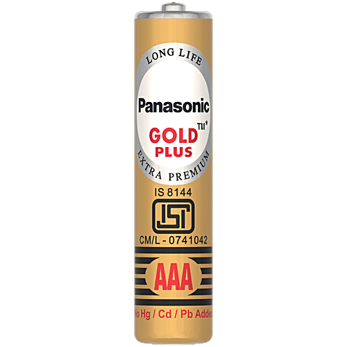 Panasonic Gold Plus Zinc Carbon Battery - AAA, 1.5 V, 10 pcs Blister Pack