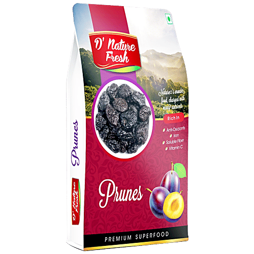 D NATURE FRESH Prunes, 200 g Box