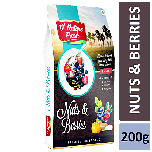 D NATURE FRESH Nuts & Berries, 200 g Box