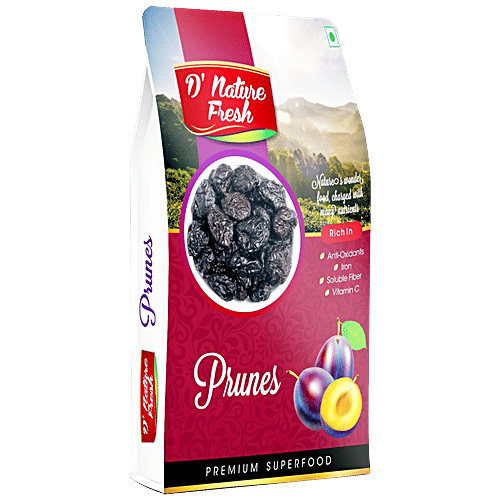 D NATURE FRESH Prunes, 250 g Pouch 