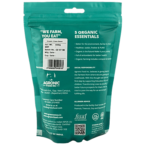 Buy Green Sense Organic Besan/Bengal Gram Flour Online at Best Price of