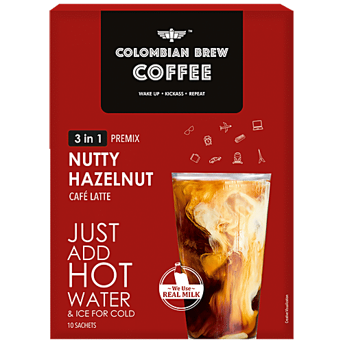 Buy Colombian Brew Coffee Instant Coffee 3 In 1 Premix Nutty Hazelnut