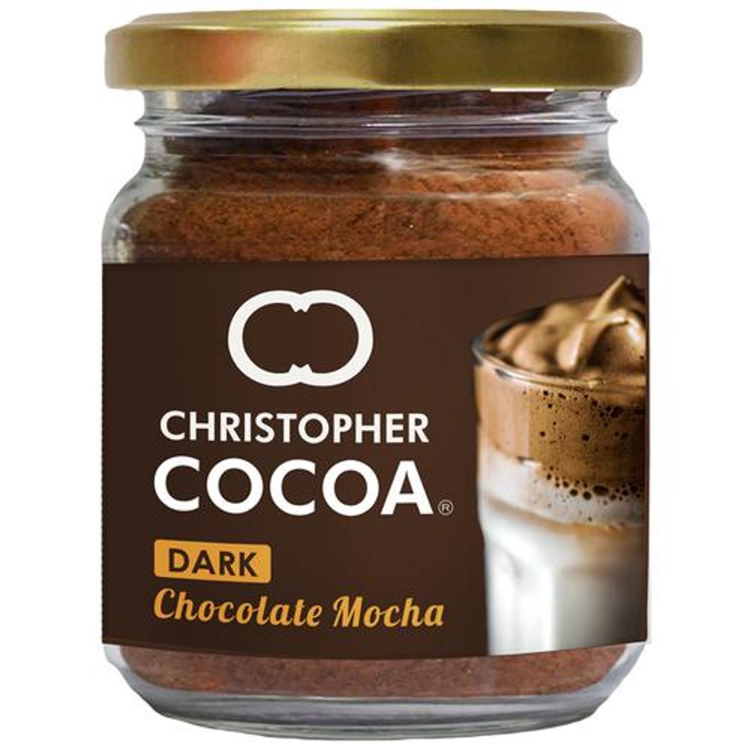 Christopher Cocoa Instant Coffee - Dark Chocolate Mocha No Sugar, Vegan, 50 g 