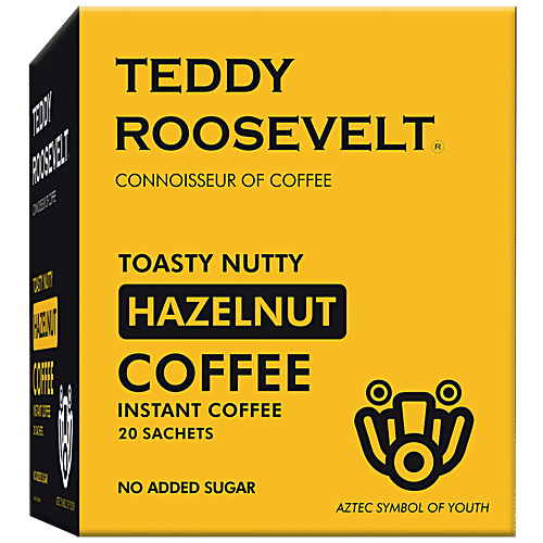 Buy Teddy Roosevelt Coffee Toasty Nutty Hazelnut Instant Coffee, No