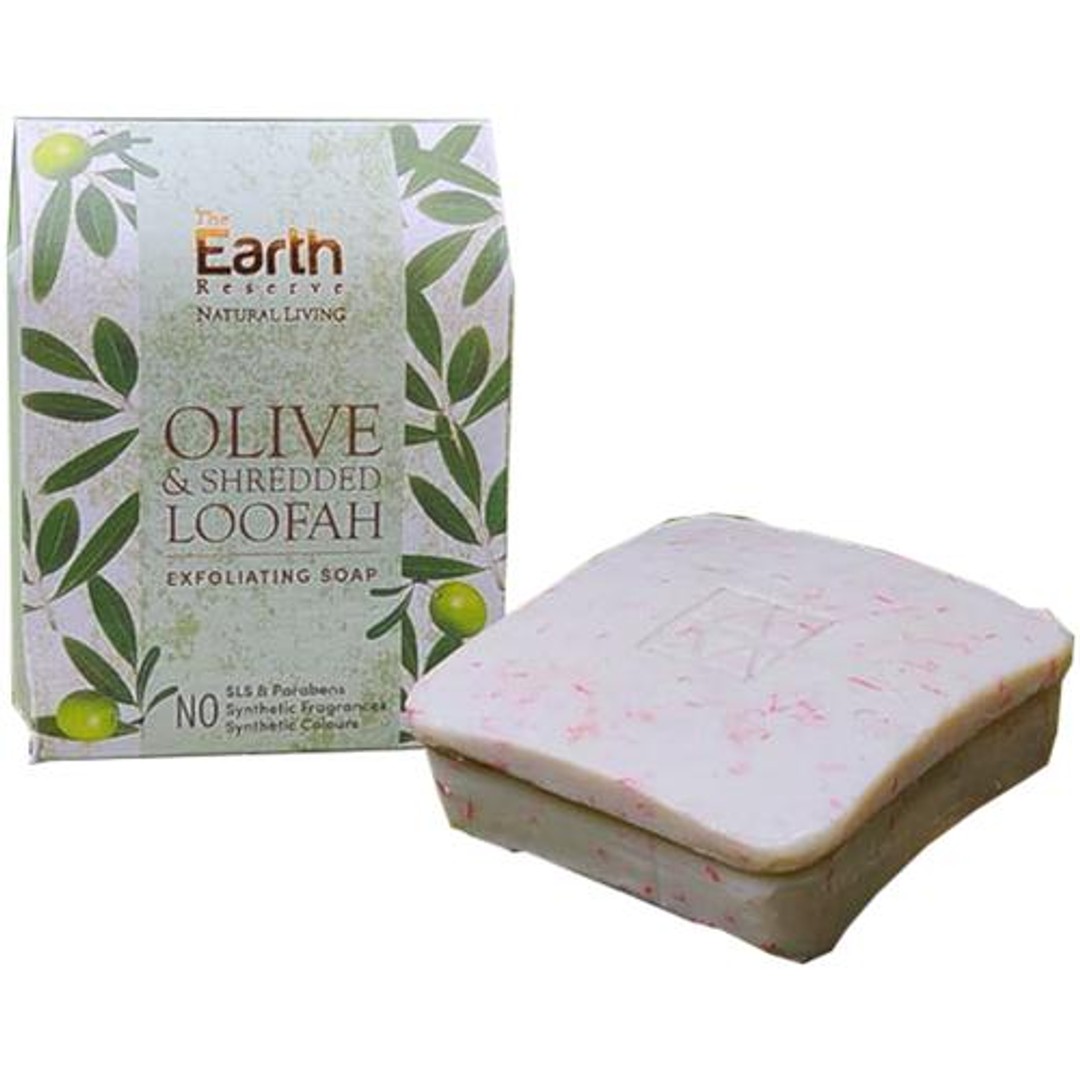 Buy The Earth Reserve Olive & Shredded Loofah Exfoliating Soap Online