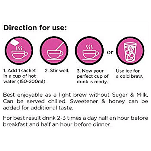 Roots & Stems Green Tea - Tone-Up Garcinia Cambogia, 60 g (20 Sachets x 3 g each) 