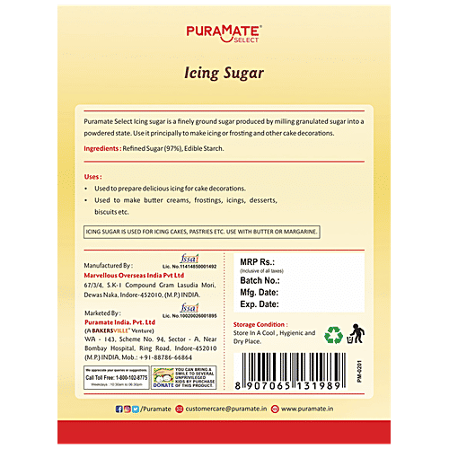 Buy Puramate Icing Sugar Online at Best Price of Rs 105 bigbasket