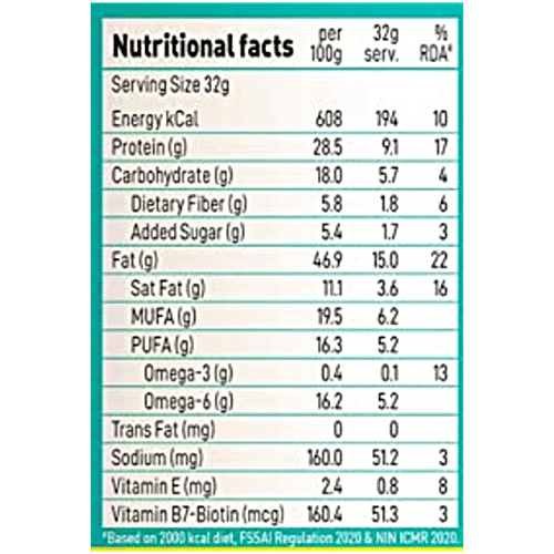 Yoga Bar Honey Roasted Peanut Butter - Sweet, Salty & Crunchy, Non-GMO, High In Protein, 400 g  