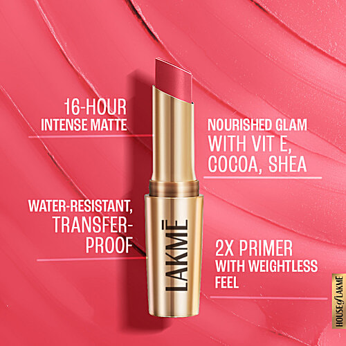 Lakme Lipstick - 9 To 5 Primer + Matte, Blush Pink, 3.6 g  