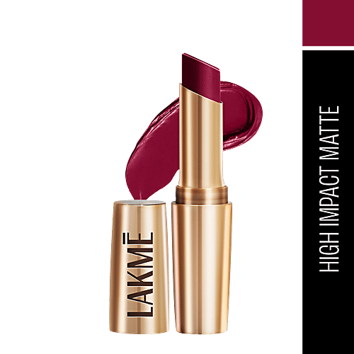Lakme Lipstick - 9 To 5 Primer + Matte, Red Velvet, 3.6 g