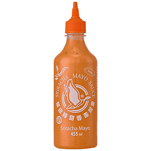Flying Goose Sriracha Mayo Sauce - Adds Flavour, 455 ml  Hygienically Packed
 Delicious & Fiery Condiment