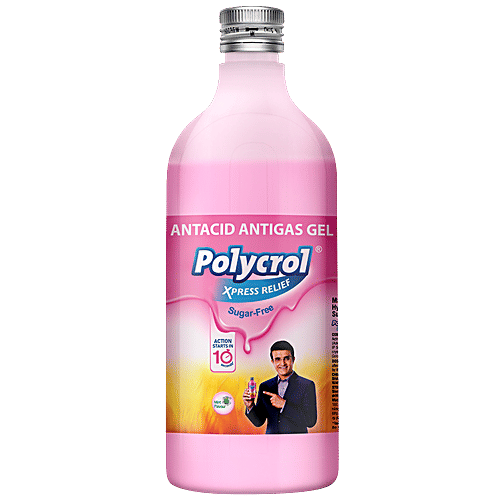 Buy Polycrol Antacid Gel Mint Xpress Relief Sugar Free Online at Best