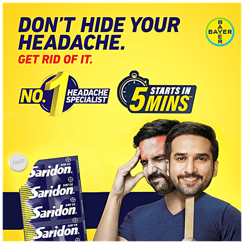Buy Saridon Saridon Quick Relief from Headache,Tablet Strips Online at Best Price of Rs 43.71