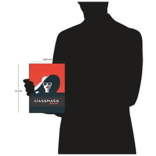 Classmate Pulse Notebook - Ruled, Single Line, A5, Hardcover, 192 Pages, 1 pc