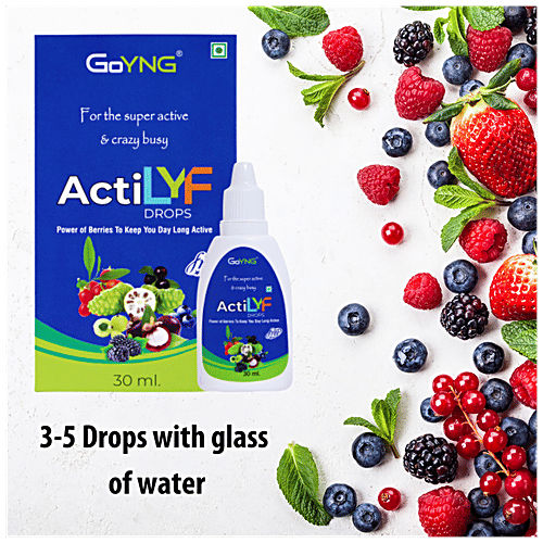 GoYNG ActiLYF Drops - Power of Berries, Antioxidants, Anti Aging & Active Life, 30 ml
