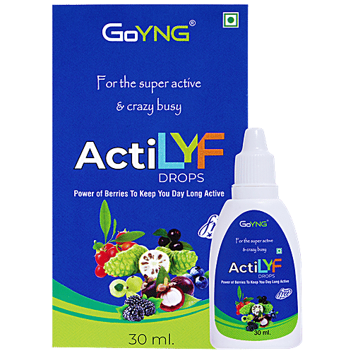 GoYNG ActiLYF Drops - Power of Berries, Antioxidants, Anti Aging & Active Life, 30 ml