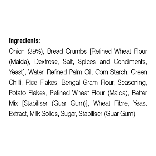 Keventer Ready To Cook Frozen Snack - Crispy Onion Rings, 400 g 