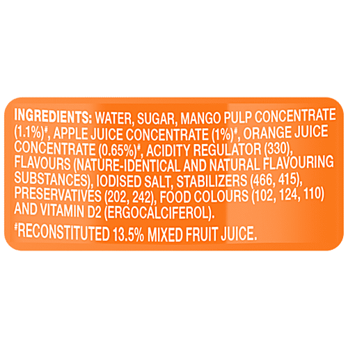 Paper Boat Swing Mixed Fruit Medley Juicer Drink, 600 ml