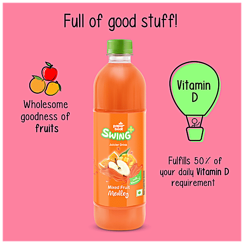Paper Boat Swing Mixed Fruit Medley Juicer Drink, 600 ml