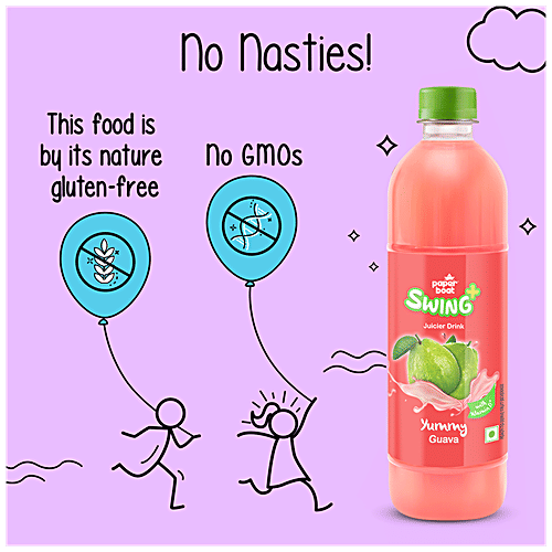 Paper Boat Swing Yummy Guava Juicer Drink, 600 ml  