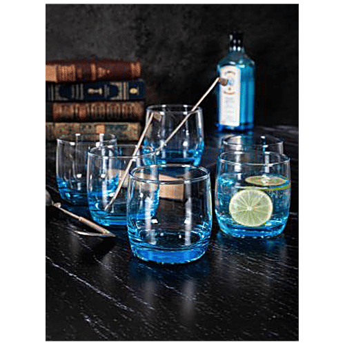 Deli Juice Glass Set - Blue, 6 pcs