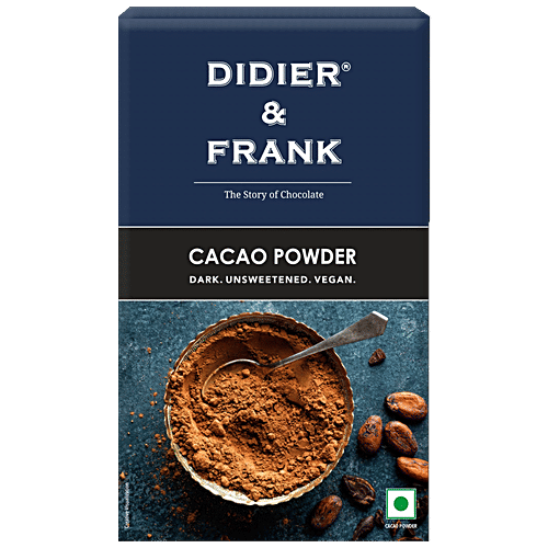 Didier & Frank Pure Cacao Powder - Unsweetened, Dark, 100 g Vegan