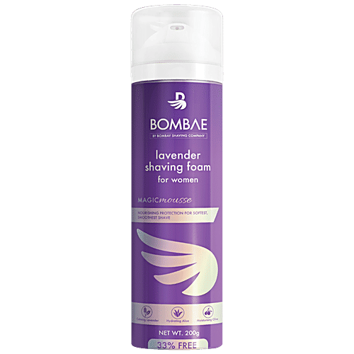 Bombay Shaving Company Bombae Lavender Shaving Foam For Women, 200 ml  