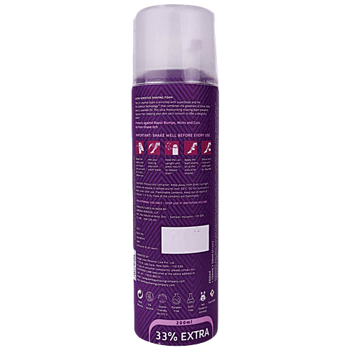 Bombay Shaving Company Bombae Lavender Shaving Foam For Women, 200 ml  