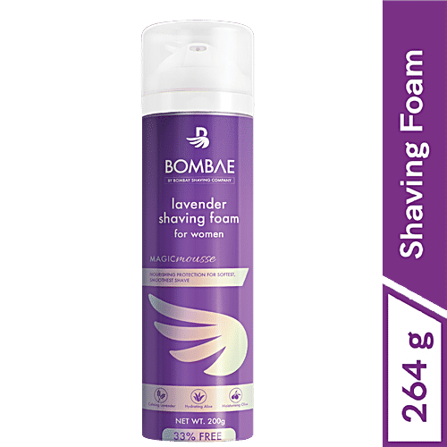 Bombay Shaving Company Bombae Lavender Shaving Foam For Women, 200 ml  