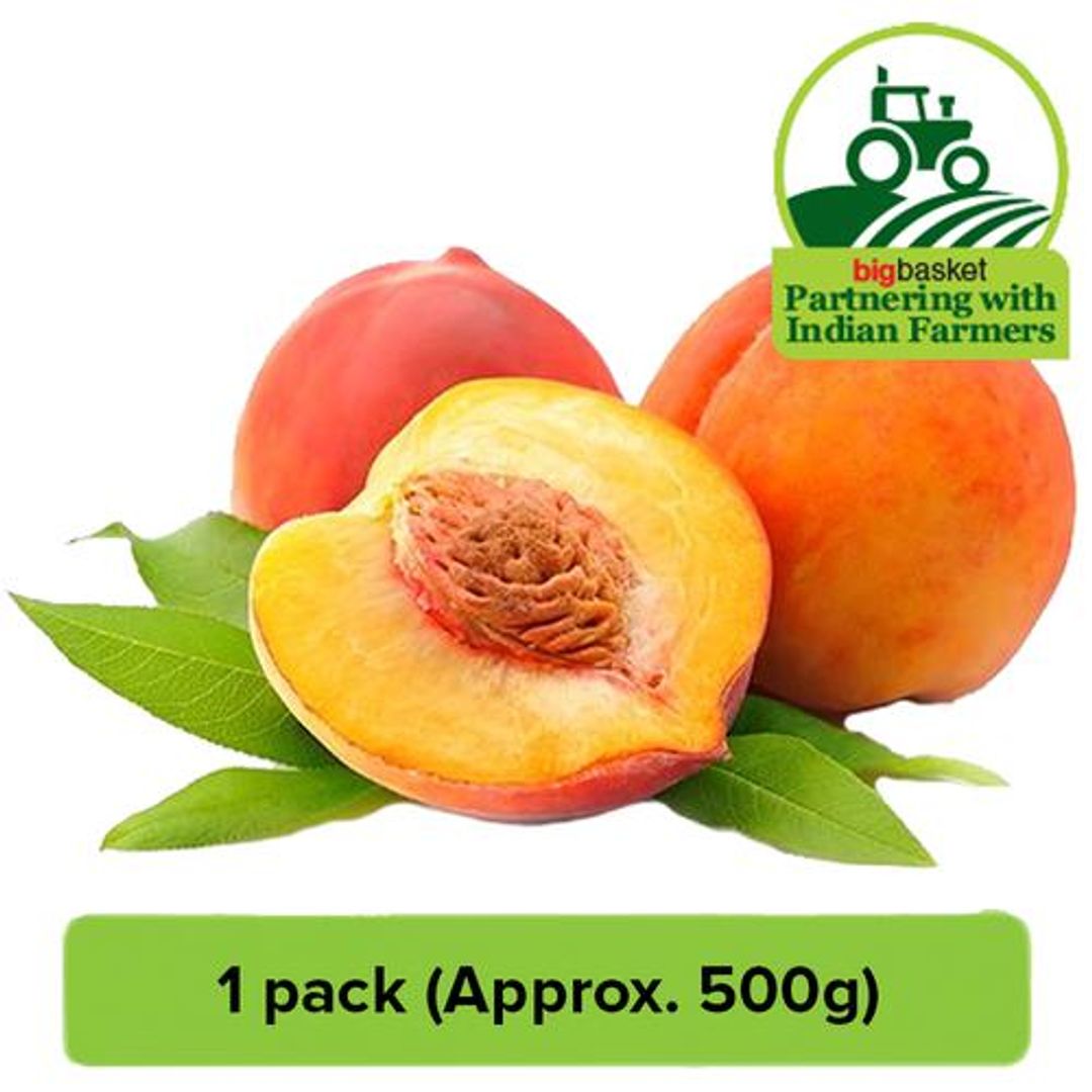 Fresho Peach - Indian, Approx 500 g 1 Pack