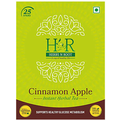 Buy Herbs N Root Cinnamon Apple Instant Herbal Tea Apple Flavour