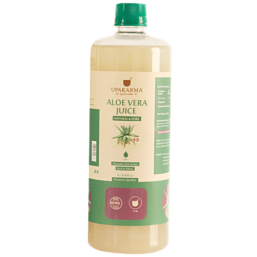 UPAKARMA Aloe Vera Juice - Natural & Pure, Nourishes Skin & Hair, 1 L  