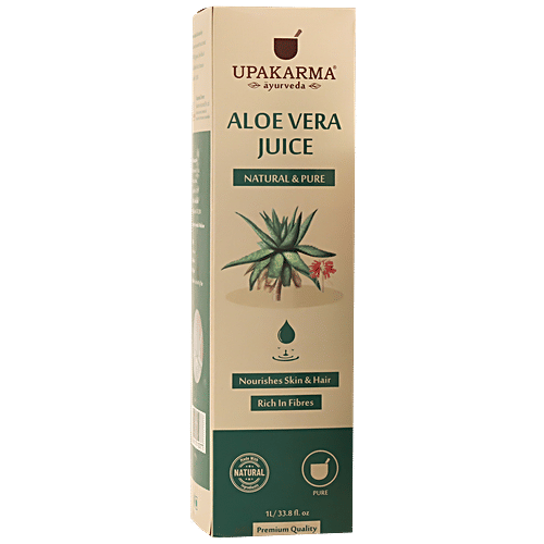 UPAKARMA Aloe Vera Juice - Natural & Pure, Nourishes Skin & Hair, 1 L  