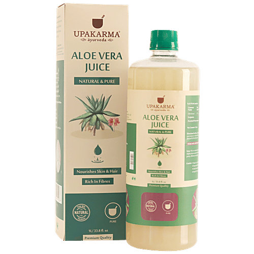 UPAKARMA Aloe Vera Juice - Natural & Pure, Nourishes Skin & Hair, 1 L  