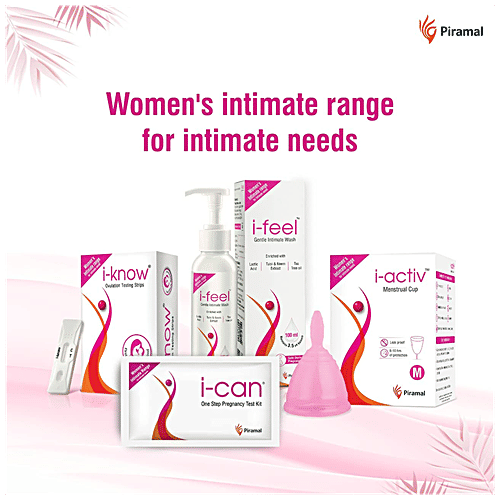 i-activ Menstrual Cup - Reusable, Ultra Soft & Flexible, Medical Grade Silicone, Large, 1 pc  