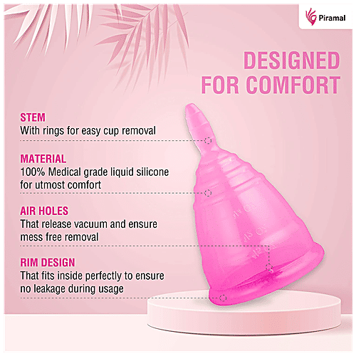 i-activ Menstrual Cup - Reusable, Ultra Soft & Flexible, Medical Grade Silicone, Large, 1 pc  