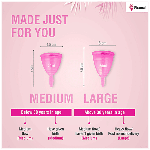 i-activ Menstrual Cup - Reusable, Ultra Soft & Flexible, Medical Grade Silicone, Large, 1 pc  