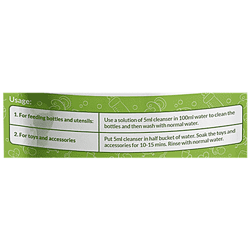 Bodyguard Baby All-Purpose Cleanser - 500 ml | Made with Bio-Enzymes & Plant-Based Surfactants | No Harmful Chemicals | Dyes | Phosphates | Optical brighteners | Toxins, 500 ml  