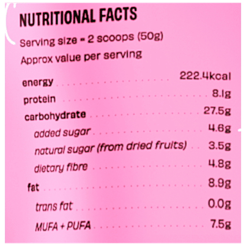 The Whole Truth Breakfast Muesli - Nuts, Fruits & Seeds, 350 g  Nutrient-rich
 Sustained Energy