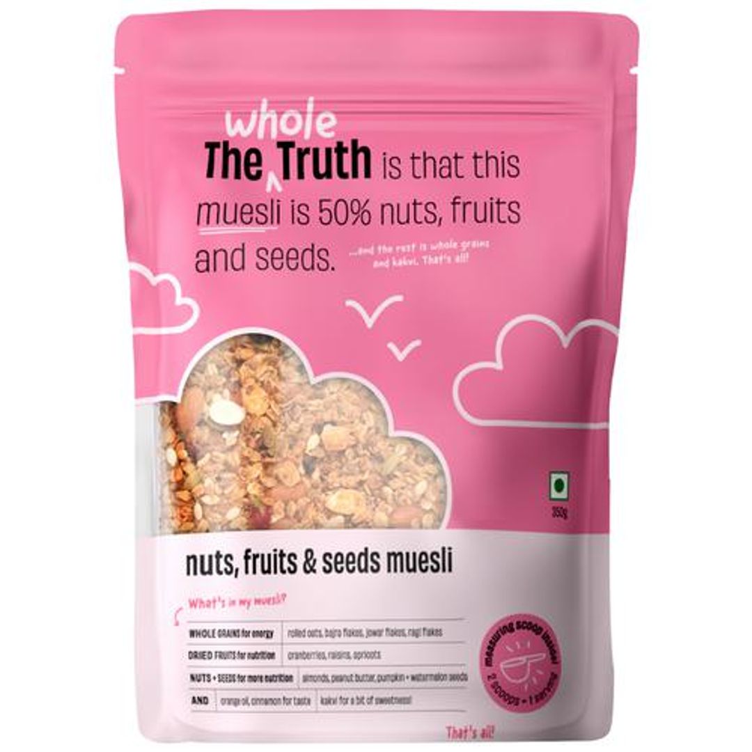 The Whole Truth Breakfast Muesli - Nuts, Fruits & Seeds, 350 g 