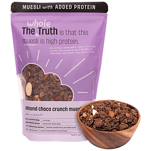 Buy The Whole Truth High Protein Breakfast Muesli Almond Choco Crunch