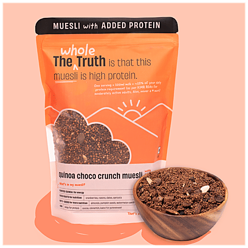 Buy The Whole Truth High Protein Breakfast Muesli Quinoa Choco Crunch
