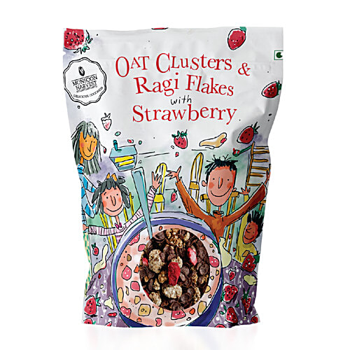 Buy Monsoon Harvest Oat Clusters & Ragi Flakes With Strawberry Online at Best Price of Rs 660