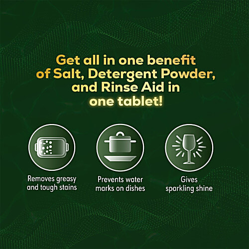 Vim Matic All-In-1 Machine Dishwash Tablets, 30 pcs Removes Tough Grease Sparkling Clean Utensils