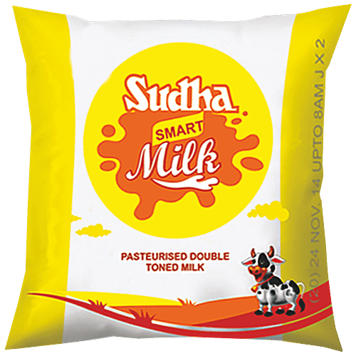 Buy Sudha Pasteurised Double Toned Milk Online at Best Price of Rs null