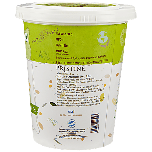 PRISTINE OvenOrg Organic Millet Khichdi - Ready To Eat, 80 g  