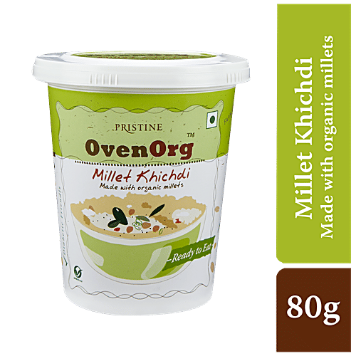 PRISTINE OvenOrg Organic Millet Khichdi - Ready To Eat, 80 g  